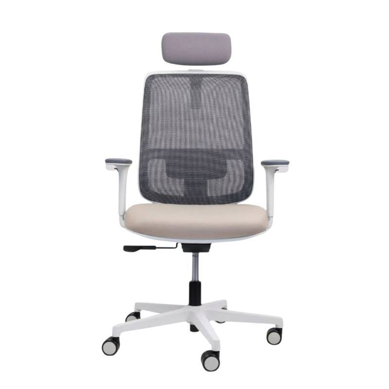 2 lotto gris con cabecera | Silla ergonómica VISSO