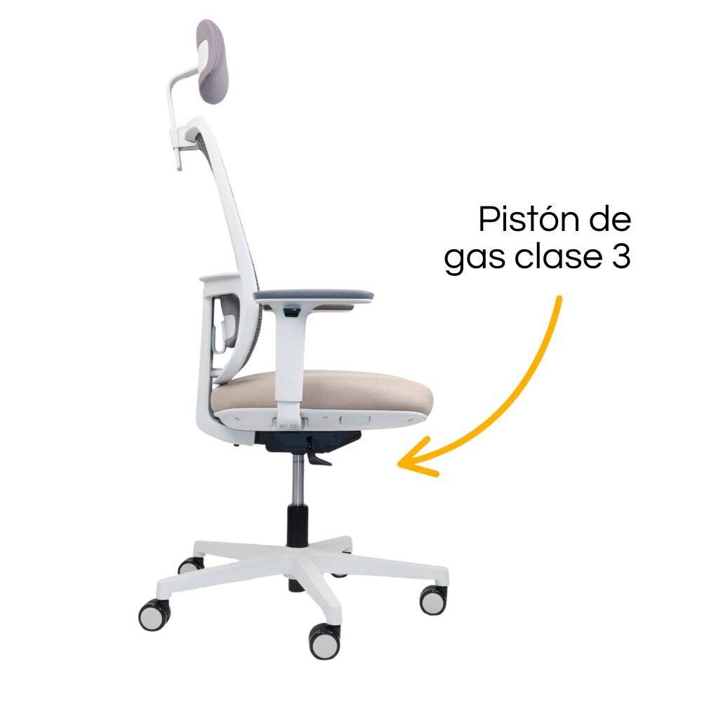 Silla Lotto Gris con cabecera