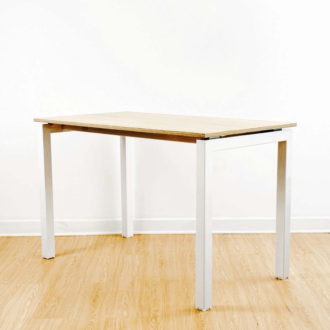 Escritorio Quadra – Estructura blanca GIF