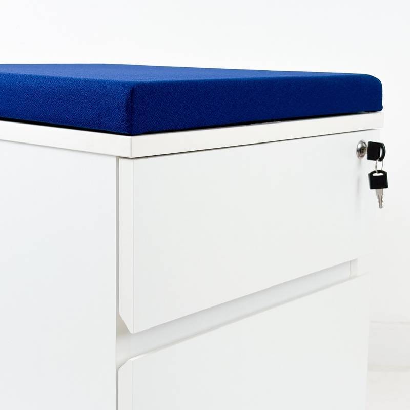 Cajonera movil sin tirador – Blanca – Detalles