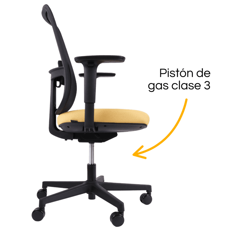 Silla Lotto Negra – piston de gas
